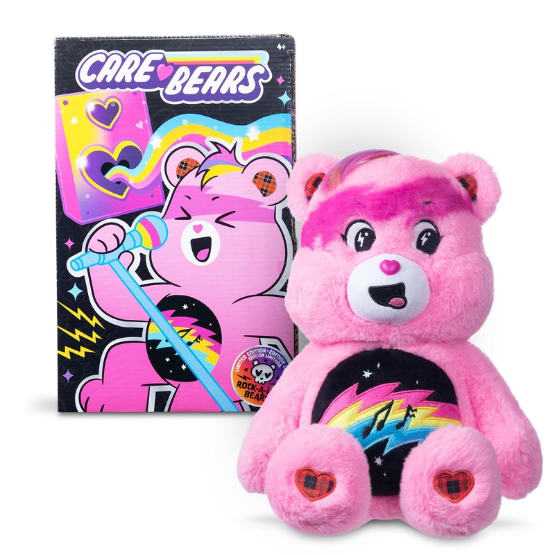 Care Bears 14" Medium Plush Rock Theme Cheer Bear Plush