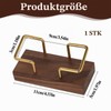Sliverdew Walnut Wood and Brass Business Card Holder - Classic