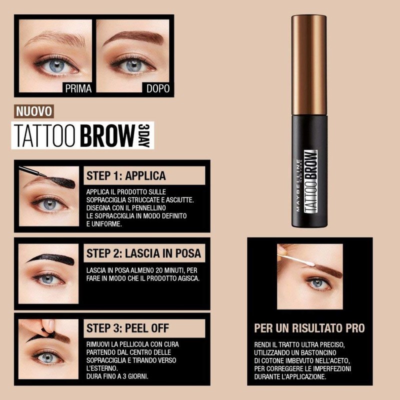 Maybelline Maybelline New York Tattoo Brow Peel Off Eyebrow Gel