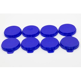 Eight Premium USA-Made Blue Soda Can Covers Lids for Carbonation Preservation – Can Toppers for Soda