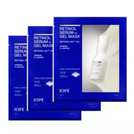 IOPE 아이오페 레티놀 세럼 인 겔 마스크 X 3매 고함량 마스크팩 IOPE Retinol Serum in Gel Mask X 3 Sheets High Concentration Mask Pack [3 sheets]