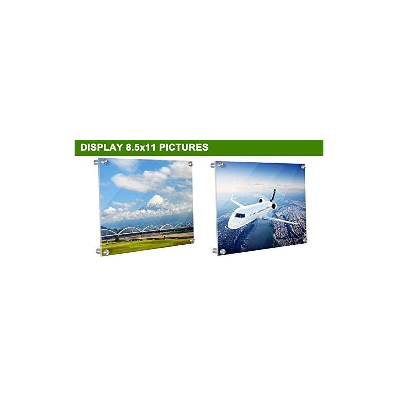 My Charity Boxes Clear Acrylic 8x10 Wall Mount Picture Frame,