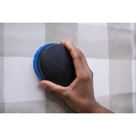 ROMAN Products 902301C Removal Scoring Tool with Four Steel Blades, No-Slip Grip, Strips Wallpaper, Blue