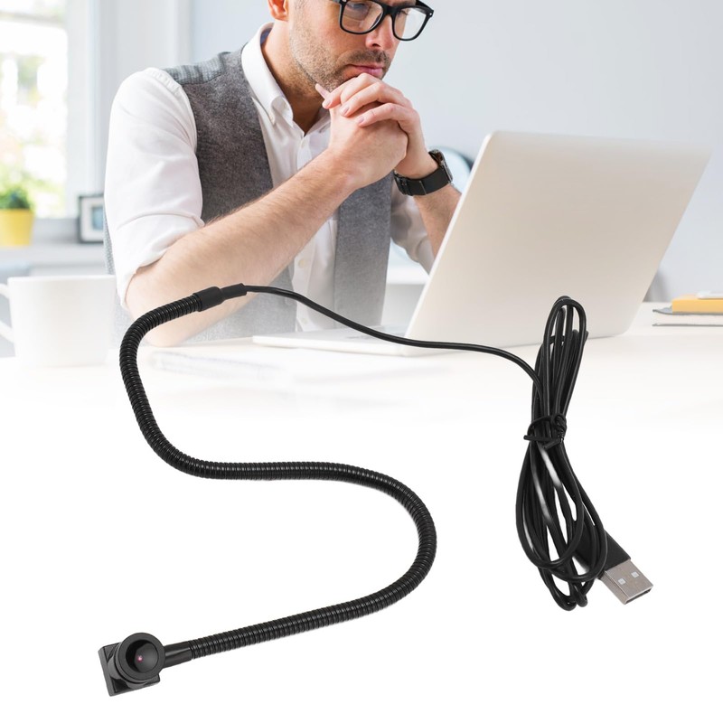 Full HD 1080P Webcam, USB Center Webcam with Built In