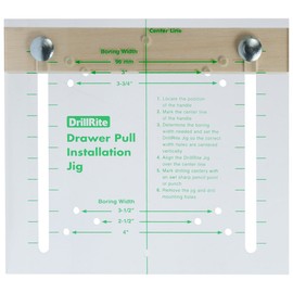 Drawer Pull Installation Template for Aligning Drawer Pull Hardware