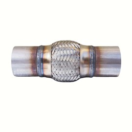 SUISFLXGRO Exhaust Flex Pipe 2.25"X4"/8" Universal Type 100% Stainless Steel For Heavy Duty and Cars