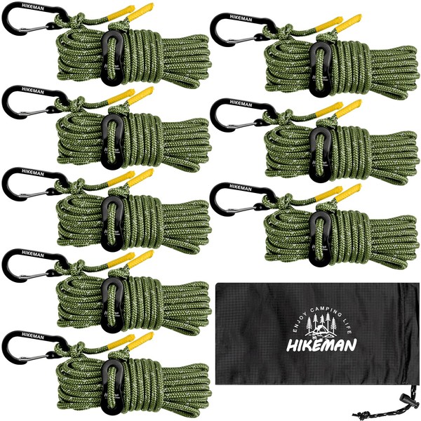 Guy Rope, Tarp Rope, Tent Rope, Camping Rope, Carabiner Included,