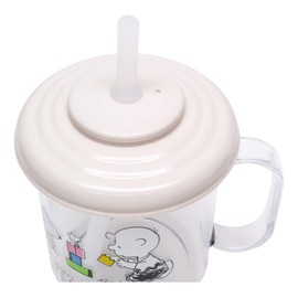 OSK Snoopy S-5 Straw Cup with Hand, 7.4 fl oz (210 ml)