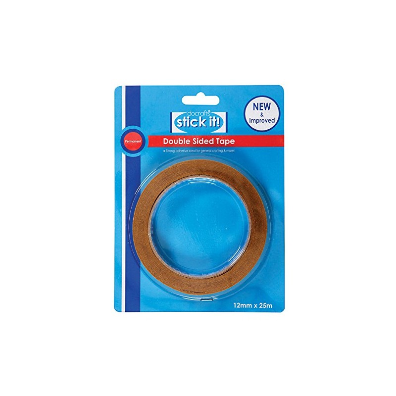 Stick it 25 x 12 mm Double Sided Tape, Brown