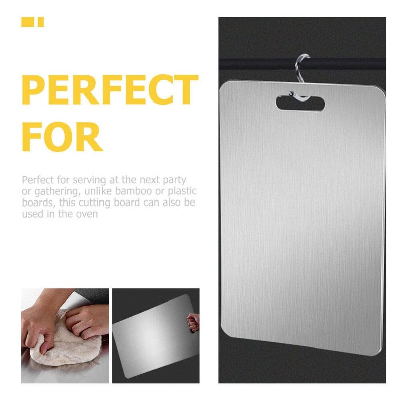 Kichvoe Stainless Steel Cutting Board Chopping Board Baking Board Extra