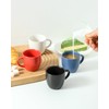 Hasense 3 OZ White Espresso Cups and 4 OZ Black