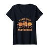 Womens Groovy Retro I Love Fall Prevention Fall Physical Therapy