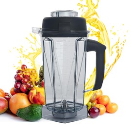 For Vitamix Blender Pitcher 64oz, Replace for Vitamix 5200 5000 6500 7500 Pro500 750 Vita-Prep VM0101 VM0102 VM0103 VM0197 E310 320 Asy172 Classic/Explorian/Commercial series etc Container Cup
