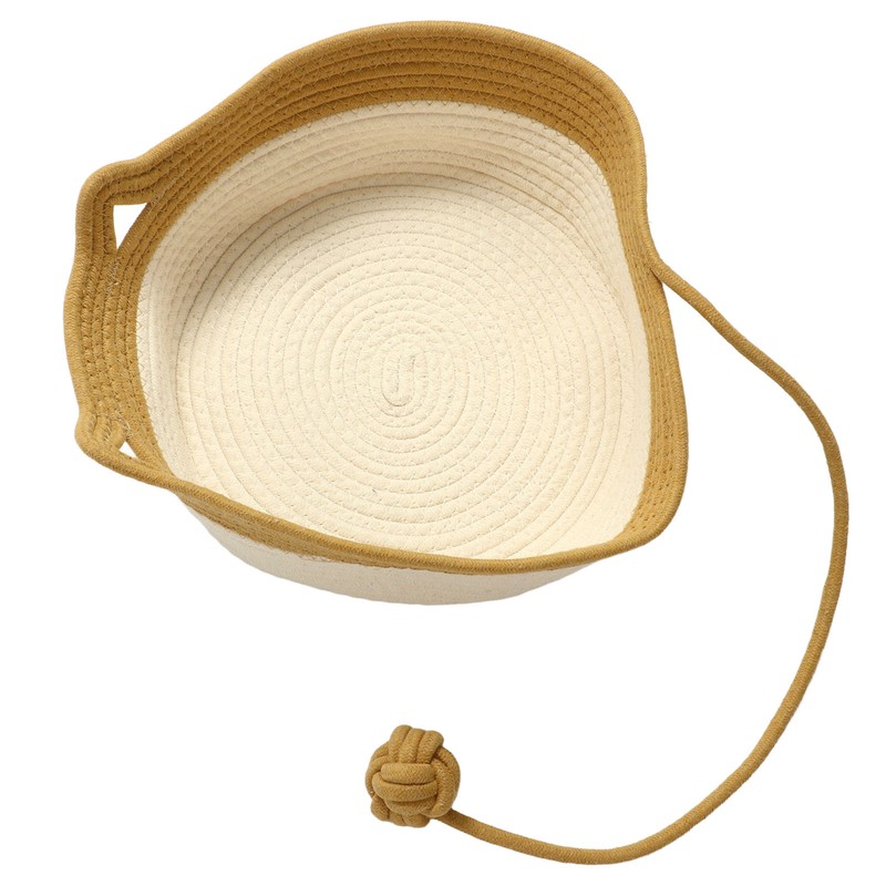 Handwoven Cotton Rope Cat Bed Multifunctional Exquisite Comfortable Cat House