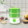 JAYGOVAN Seed Sprouts Machine Automatic Bean Sprouts Machine 2-Layer Household