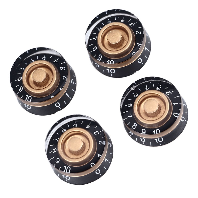 4PCS Electric Guitar Bass Knobs Potentiometer Knob Caps for Volume
