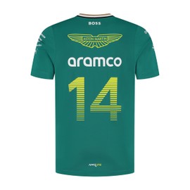 Aston Martin F1 2025 Fernando Alonso Team Tshirt for Men Green - Size: S