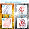 KLFVB 3PCS Clear Bookbag for Girls Heavy Duty, See Through