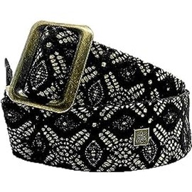 GET'M GET'M Guitar Strap Rock 'N'Roll Black & Gold Brocade 2 Inch Guitar Strap