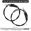 Royitay 2 Packs Rollator Brake Cable Replacement Brake Cable Parts,