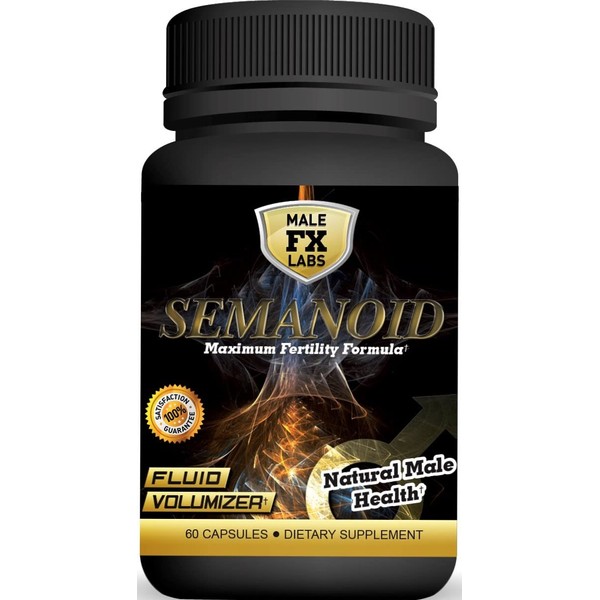 Semanoid (60 Caps) Maximum Fertility Formula and Volumizer - Advanced Fertility Ingredients and Men's Vitamin Blend, 1 Month Supply