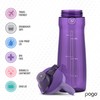 Pogo BPA-Free Plastic Water Bottle with Chug Lid, Purple, 32