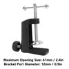 Shipenophy Desktop Table Clamp Black 2.4 Inch 61mm C Clamp
