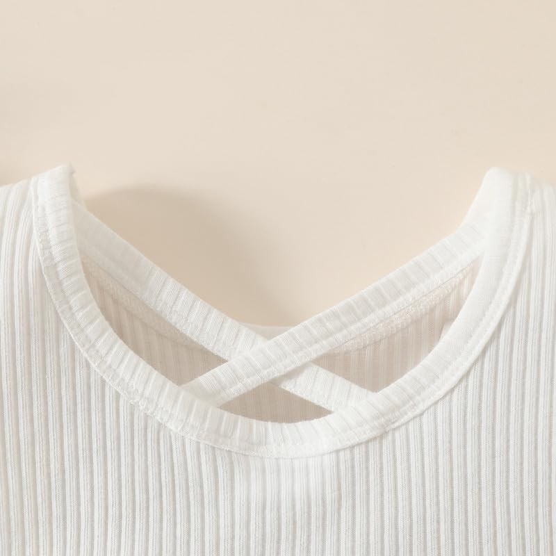 Toddler Girl Tulle Dress Summer Ruffle Sleeveless Baby Girl Fashion