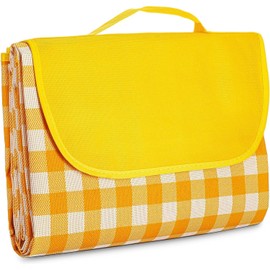 QAUARUMSUN Outdoor Picnic Blanket Foldable Extra Large Beach Blanket Oversize 79''*79'' Waterproof Sandproof Camping Picnic Rug with Carry Strap Portable Picnic Mat for Travel Picnic Outdoor