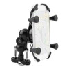 Motorcycle Bike Cell Phone Support 360 Degree Swivel Aluminium Alloy