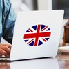 CafePress British Flag Oval Car Bumper Sticker