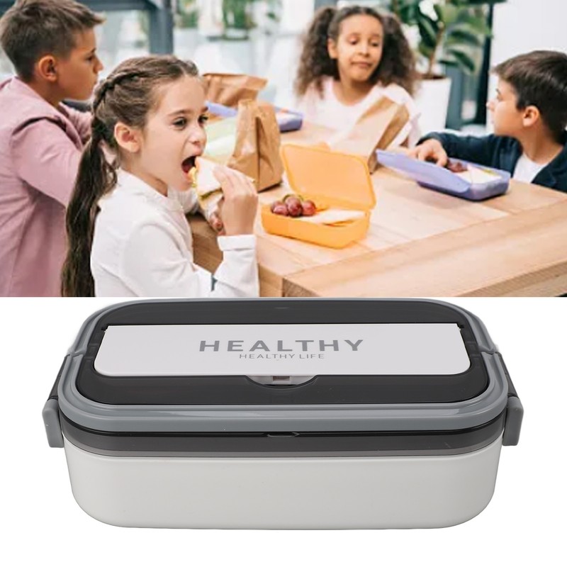 Bento Lunch Box 316 Stainless Steel 700ml Capacity Leakproof Microwave