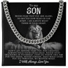 GLAVICY Cuban Link Chain Necklace for Son - Mom &