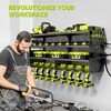 POKIPO Large Power Tool Organizer Wall Mount with Charging Station,4