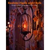 12PK Flickering Flame Light bulbs, Halloween Light Bulbs for Chandeliers
