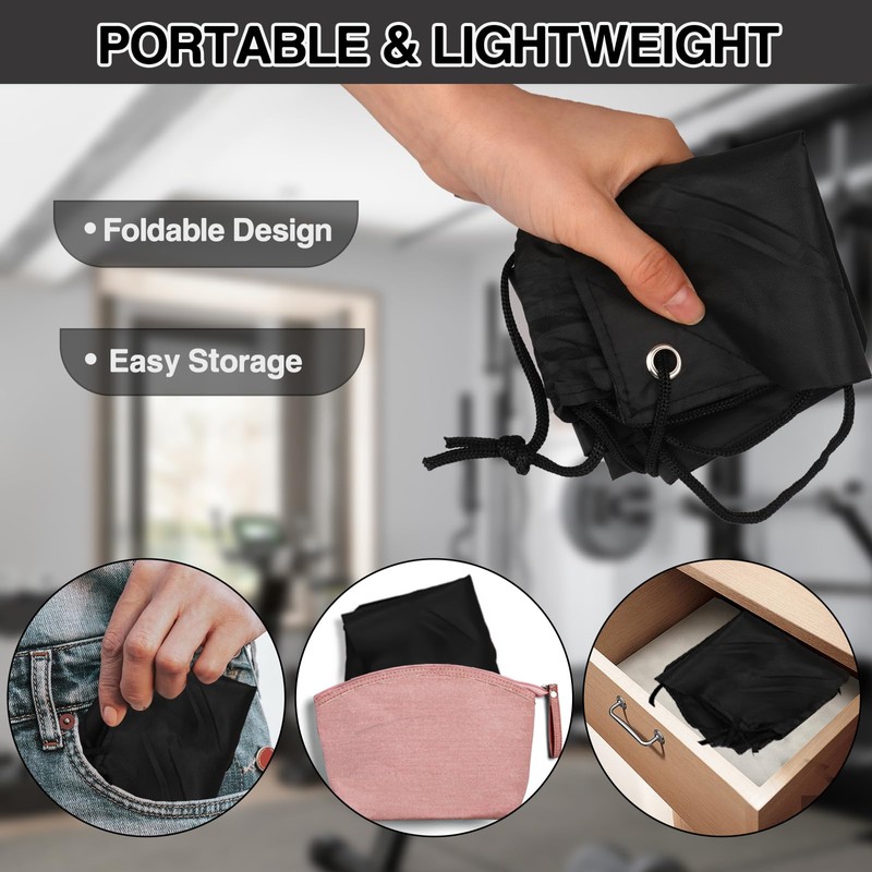 COIDEA Drawstring Backpack 6Pcs Drawstring Gym Bags Black Drawstring Bags