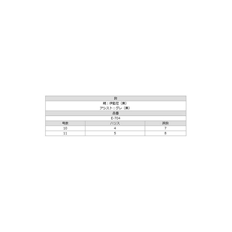 Sasame Needle E-704 10-4 Uki Fishing Paste Assist