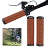 Bike Grips Shockproof Prevent Slip Soft Fiber Leather Handlebar Grips