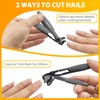 Long Handle Toe Nail Clippers for Seniors - Angled Head,