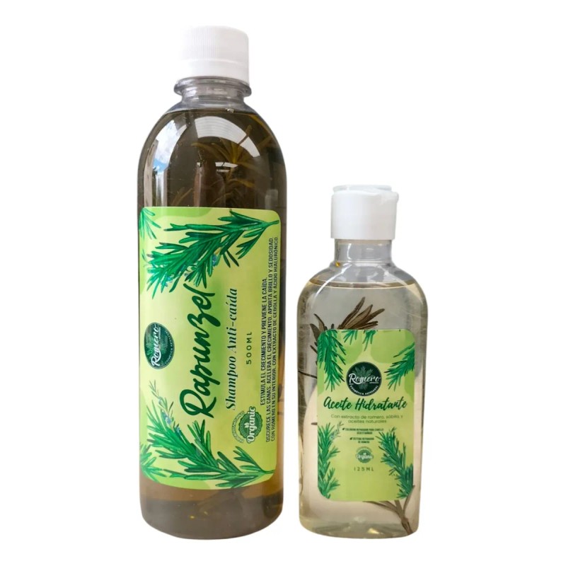 Kit Shampoo Y Aceite Anti-caida De Romero Rapunzel