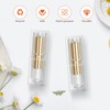 CALLARON Lipstick Tube Transparent Refill Container Plastic Rotating Lipstick Refill