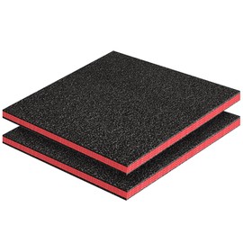 2PCS 24x 24x 1in Tool Box Foam Easy Cut Tool Foam Organizer High Density PE Shadow Foam Toolbox Foam Inserts for Toolbox Wardrobe Cabinets Crafts