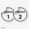 Kitchen Organizational Stickers, Kitchen Safety Signs, Waterproof, Durable 95mm Stickers