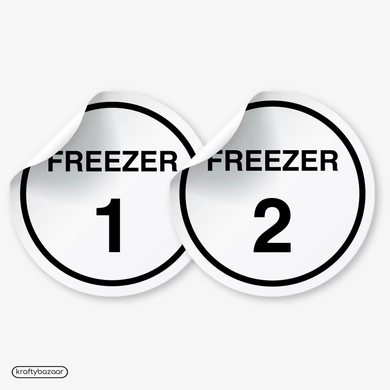 Kitchen Organizational Stickers, Kitchen Safety Signs, Waterproof, Durable 95mm Stickers