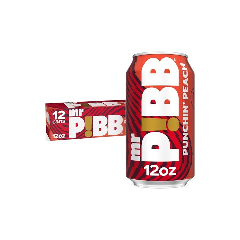Mr Pibb Punchin' Peach 12oz 12pk