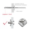 JIANDAXIN 40Pcs Tri Fold Aluminum Folding Large Flange Round Head