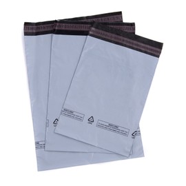 Realpack 50 Mixed Grey Mailing Bags / Postal Sacks 9"x12", 10"x14", 12"x16"