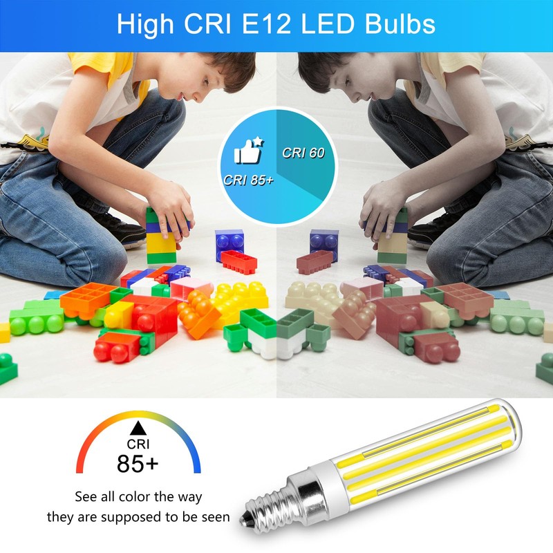 Megereet Updated Dimmable E12 LED Bulbs 100W 120W Incandescent Bulb