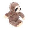 TOYANDONA Plush Sloth Keychain, Stuffed Animal Toy Keyring Soft Kawaii