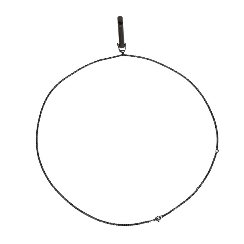 Whistle Pedant Necklace Reduce Anxiety Cylindrical Deep Breathing Stress Relief